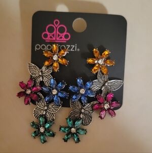 Paparazzi Multicolor Floral Earrings Set